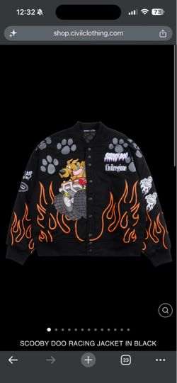 Civil Regime Scooby-Doo Racing Jacket Black