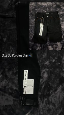 Size 30 Purple Pants Slim fit