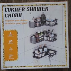 Corner Shower Caddy 3 Pack Adhesive Bathroom Storage Rack