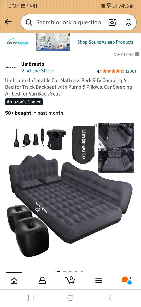 Car Air Mattress New In Box Pick Up In Pomona $45