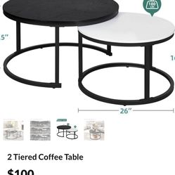 2 Tier Coffee Table 