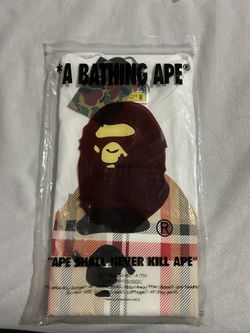 Bape Burberry Shirt White