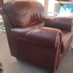 Beautiful Leather Chair Red