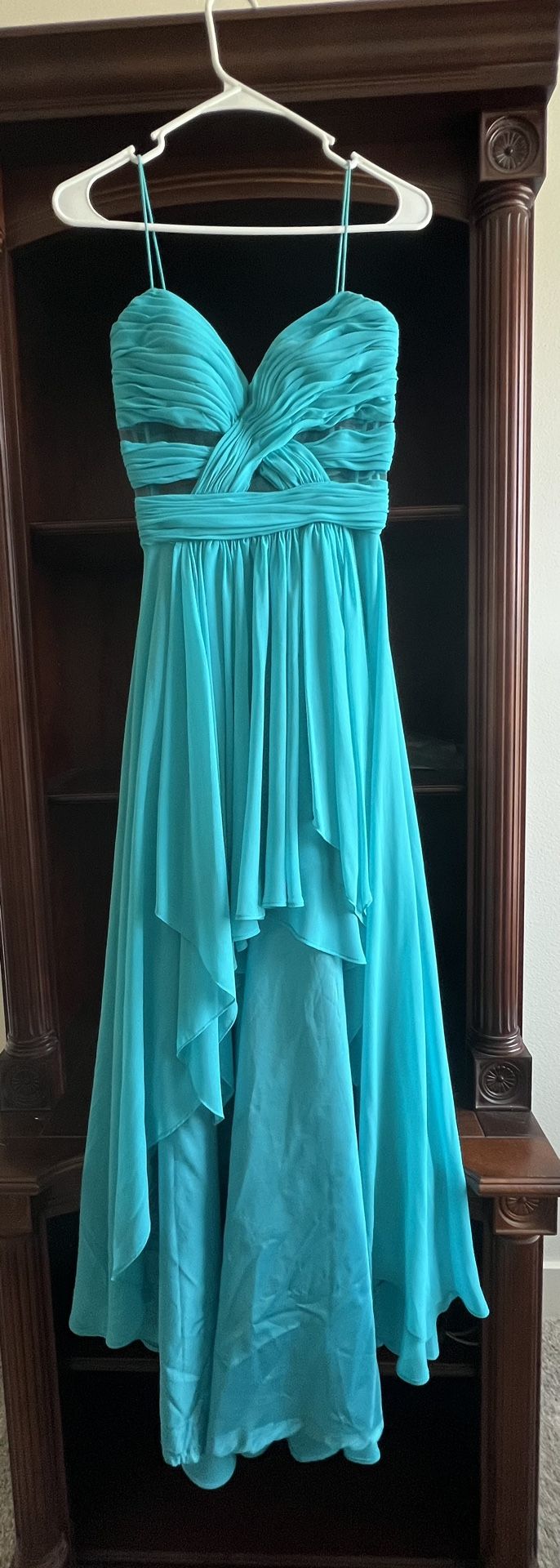 Cache Blue Women's High Low Formal Dress