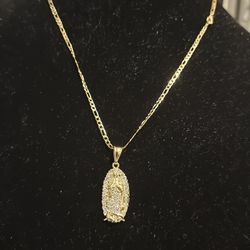 Gold Virgencita chain