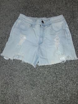 Brand:Justice, light colored, jean shorts, Size 12