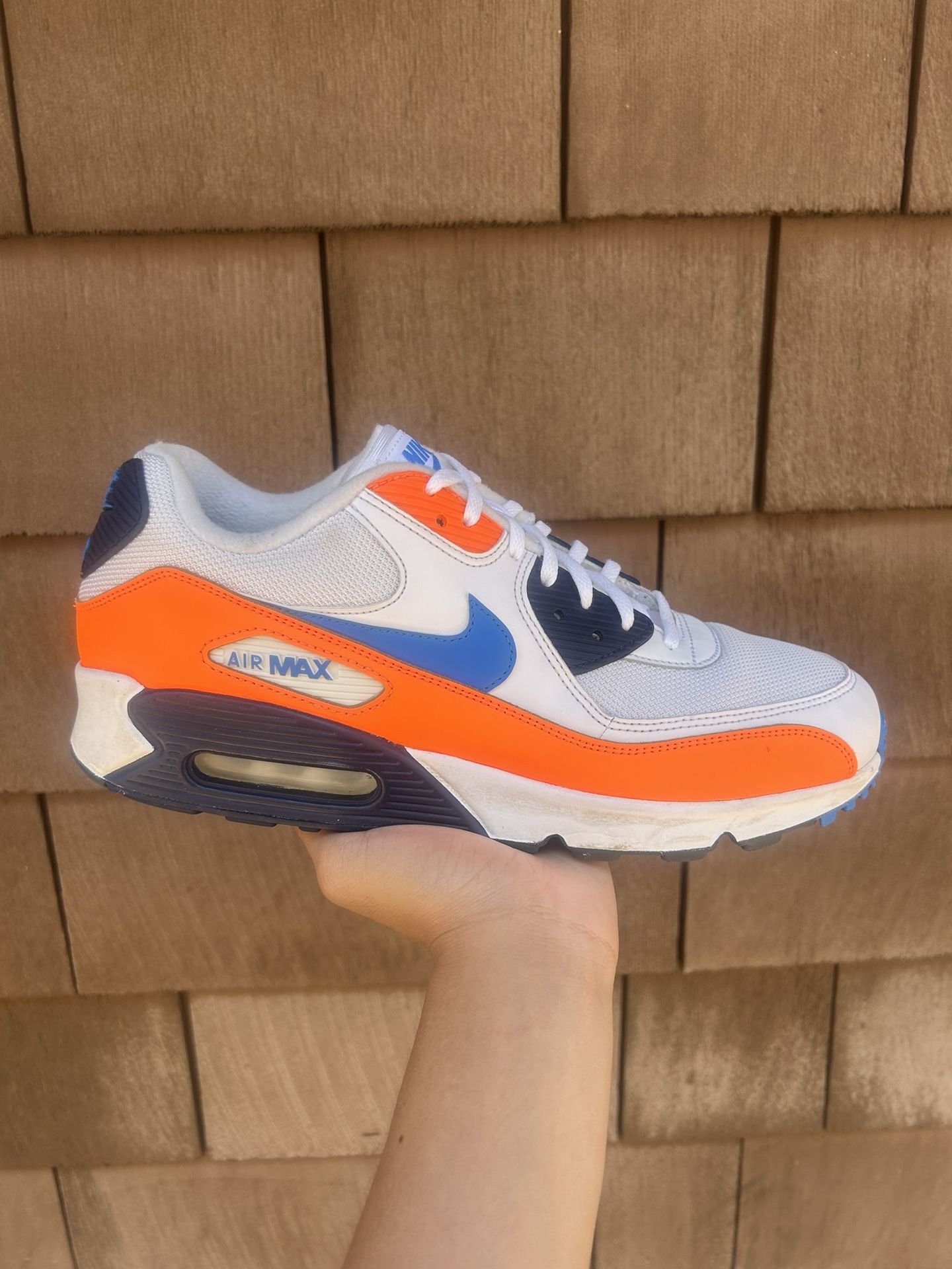 Nike Air Max 90 “White Photo Blue Total Orange”