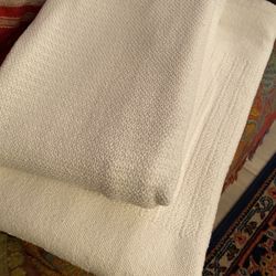 Summer-weight White Cotton Blankets $7 Each