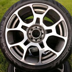 16-inch OEM alloy wheels for a Fiat 500 For Years 2012-2016