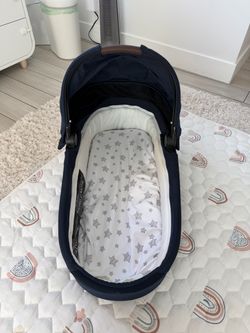 Navy Blue Baby Pram Carrycot Bassinet