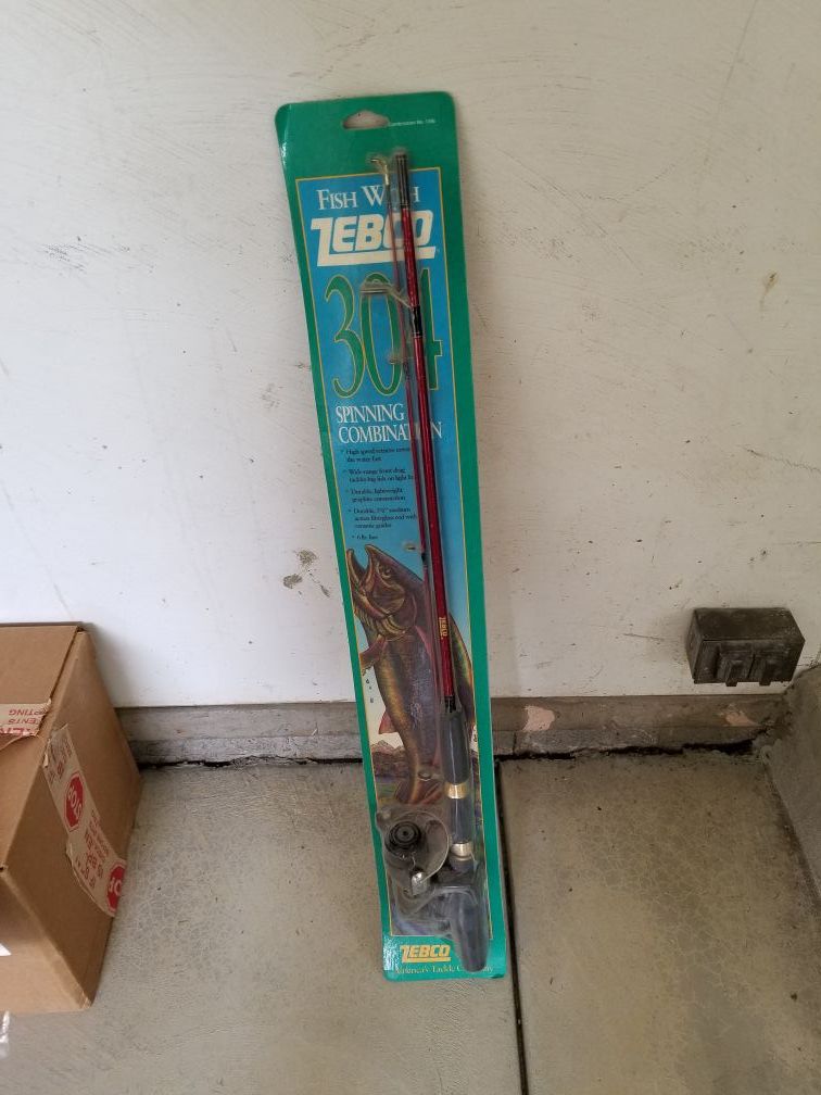 Zebco 304 Spinning Combo Fishing Rod - Brand New in Box - Never opened!