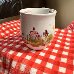 Disney Parks Princess Castles Mug Once Upon a Time Happily Ever After Purple Handle