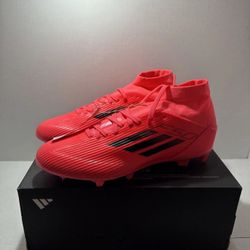 New Adidas Woman's Size 10 F50 League Mid FG Soccer Cleats Turbo Pink IH3813