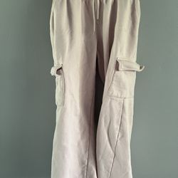 Light Pink Cargo Sweatpants