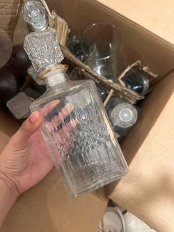 Glass Decanters ($15 each) 7 total