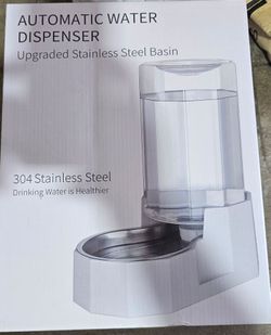 Automatic Pet Water Dispenser Stainless Steel Basin