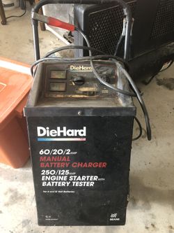 Diehard on wheels charges and test battery