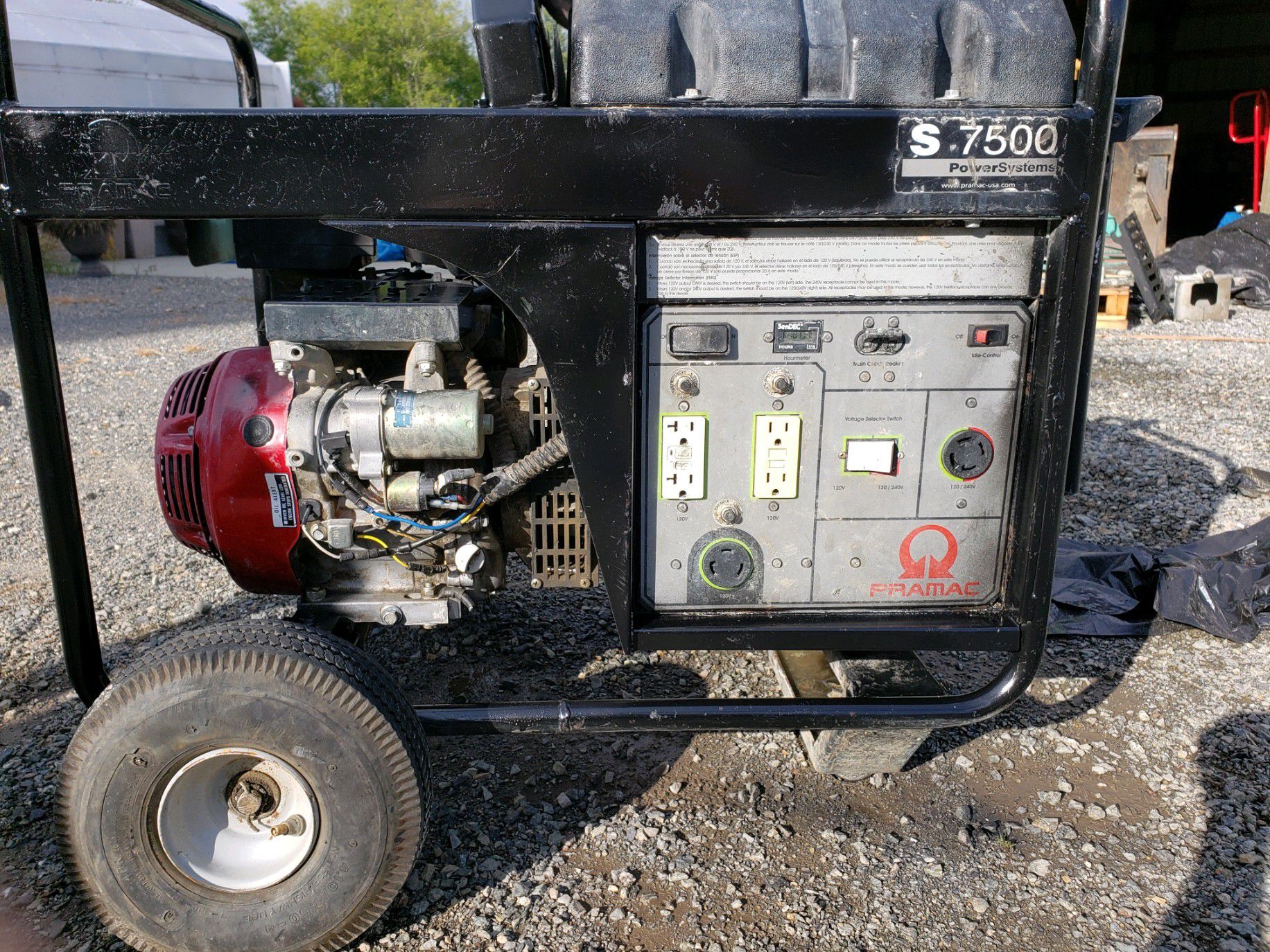 7500 Watt Pramac Generator w/ Honda Generator