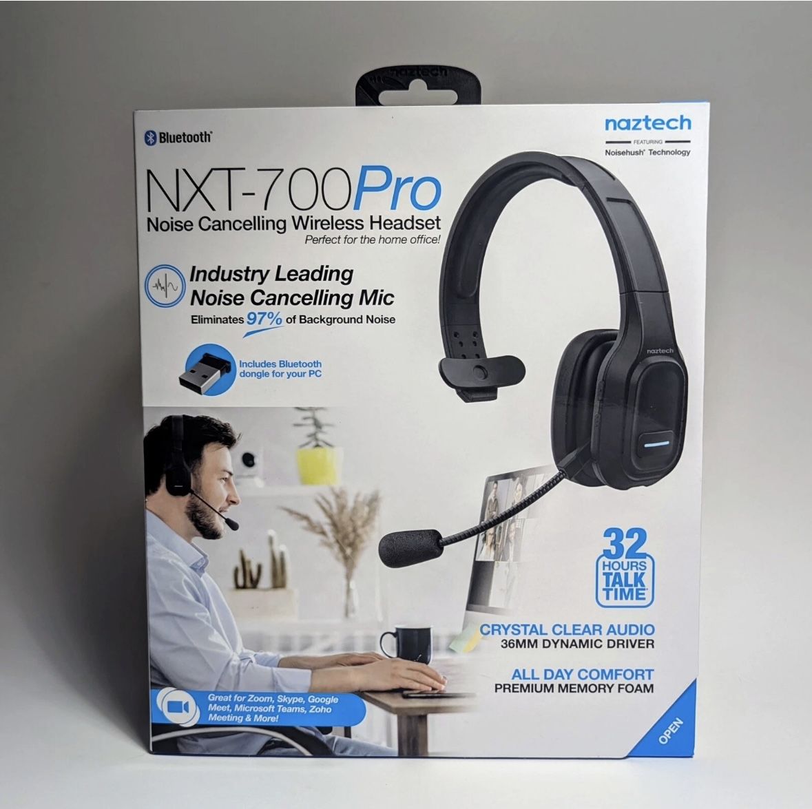 Naztech NXT-700 Pro Noise Canceling Wireless Headset