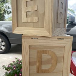 Wood Letter Blocks 