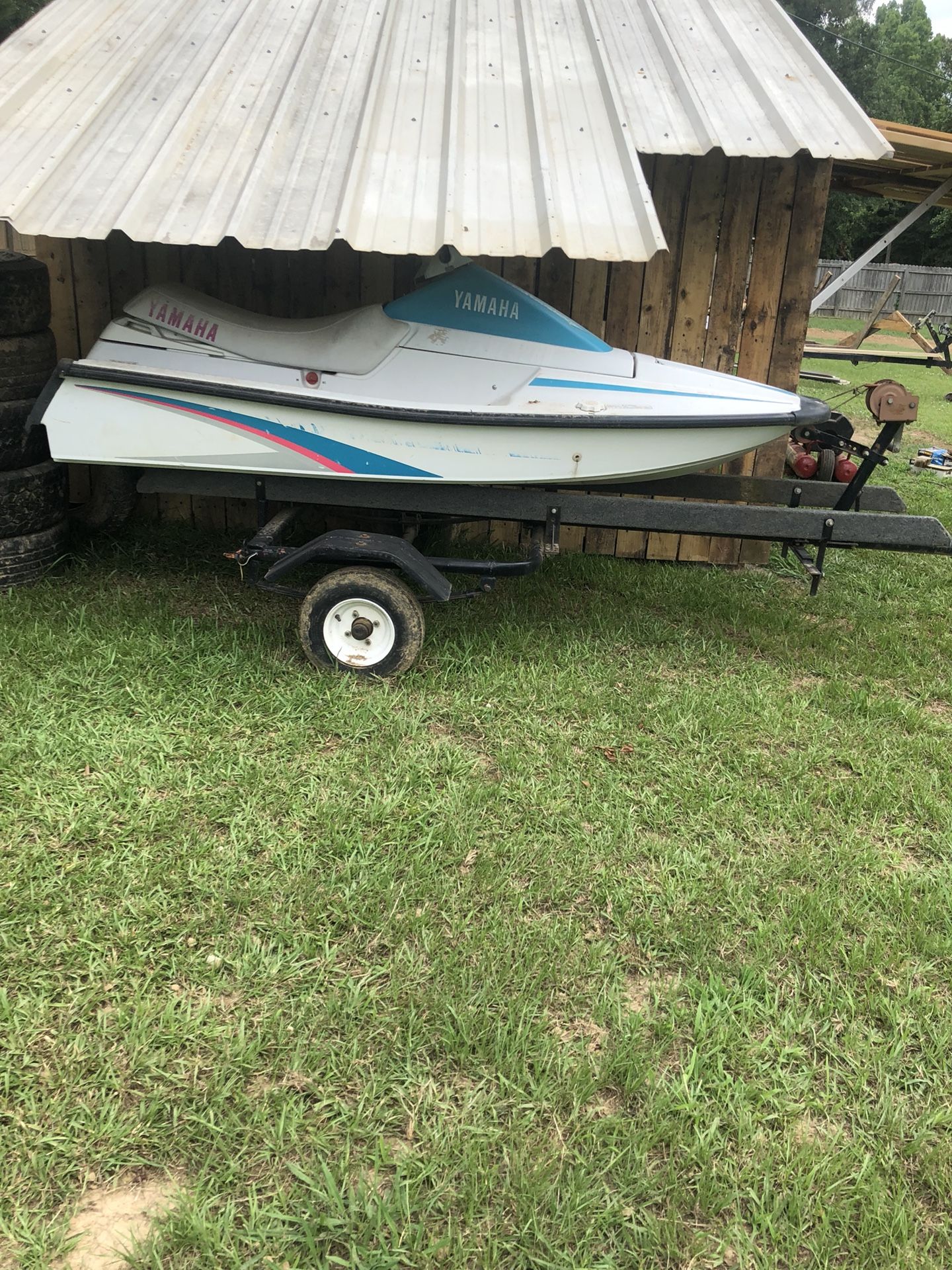 1993 Yamaha waverunner 500 (wr500r) jet ski & trailer