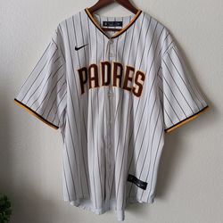 XXL Used Padres Men's Nike Pinstripe Jersey