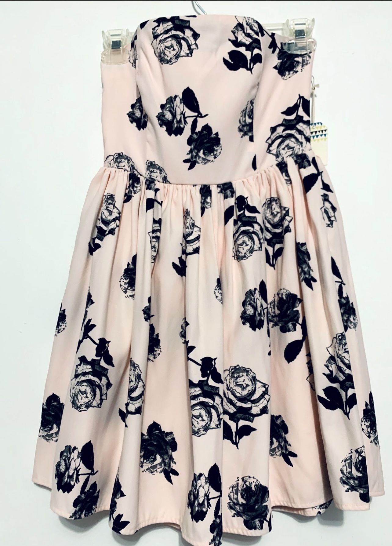 Floral Strapless Dress