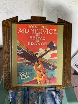Nostalgic Aviation Ad Puzzle Picture - Mounted