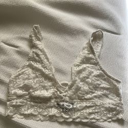 white bralette 