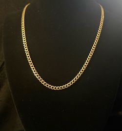 10K Solid Yellow Gold Curb Chain 24" 5.5mm 25.2g
