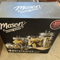 Four Pieces Heritage, Glass, Mason Jar