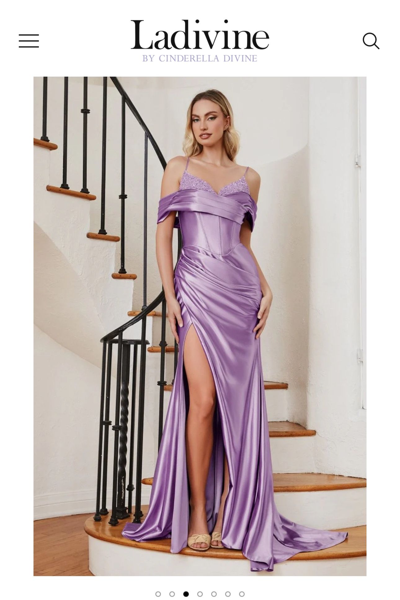 Lavender prom dress 