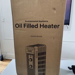 Pelonis Oil Filled Heater PSHO07JM1AGB 1500W Auto Shut-off Thermostat 3 Levels