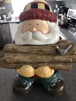 Santa cookie jar
