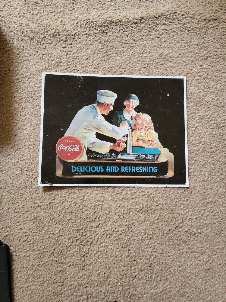 Coca Cola Metal Sign