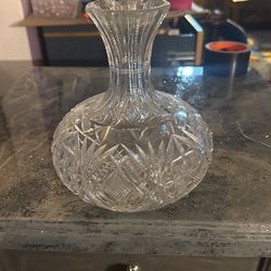 Antique Deep Cut Crystal Bedside Water Carafe