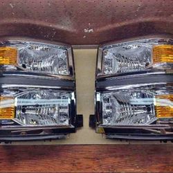 14-15 Chevy Silverado 1500 Headlights Faros Calaveras Micas Luces 