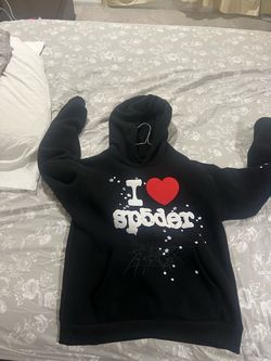 Sp5der I Love Spider Black Hoodie