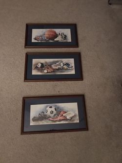 Nice framed sports pictures