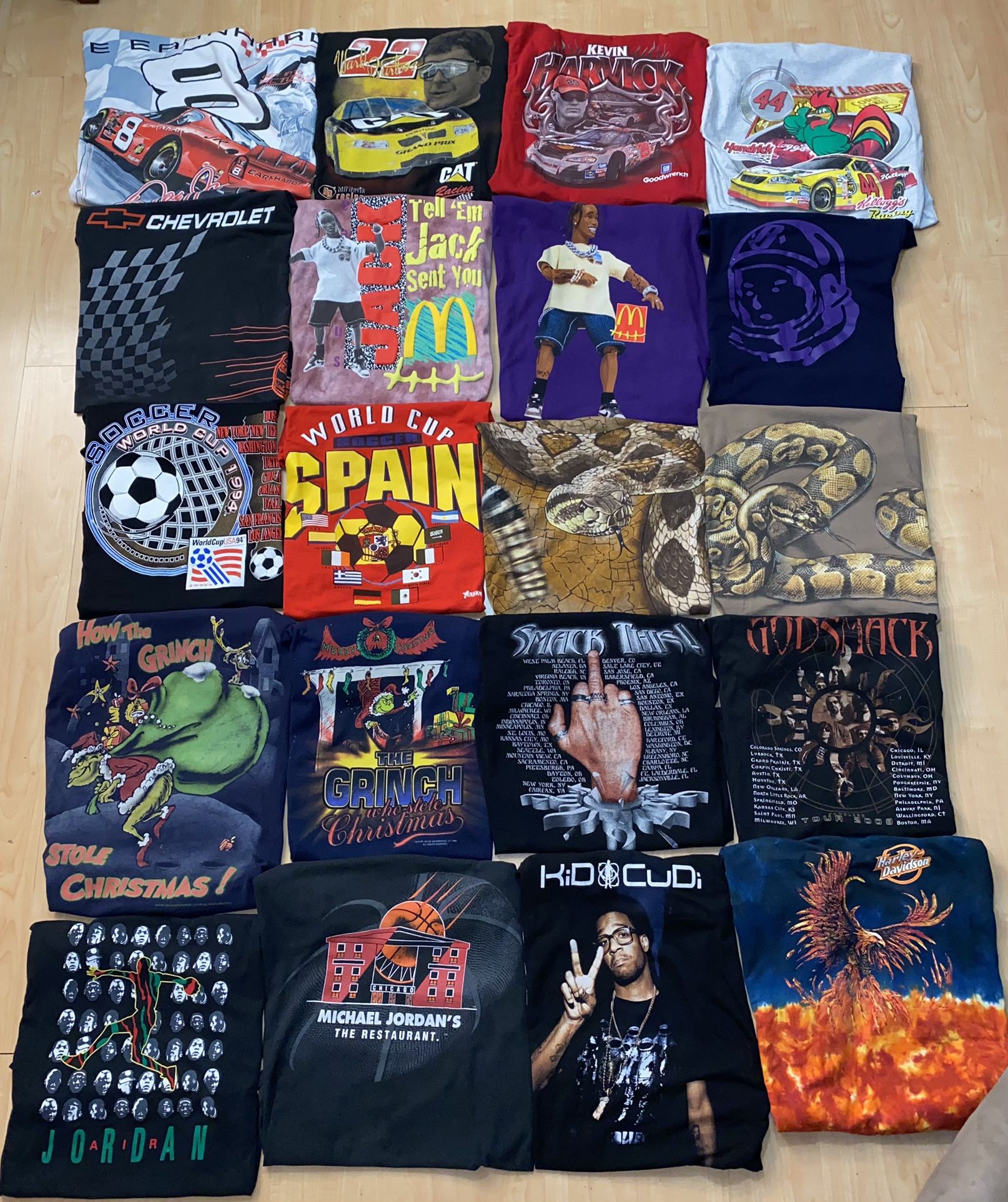 Vintage T Shirts , Nike Windbreakers , Travis Scott