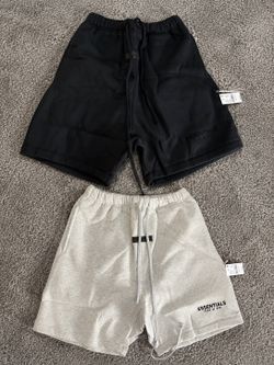 Black and light grey essential shorts
