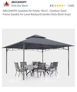 Gazebo 10X12 Shade Garden Patio Tent Lonas