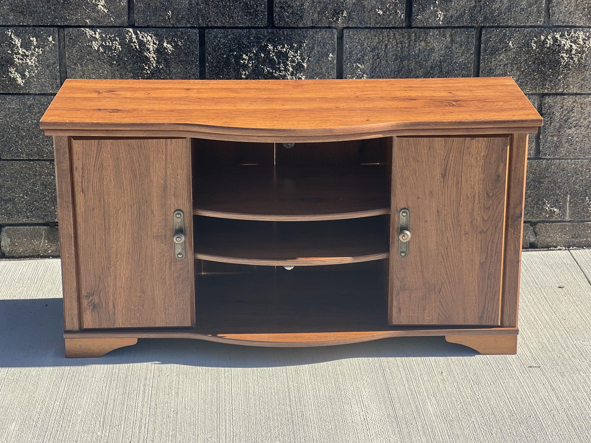 tv media console cabinet
