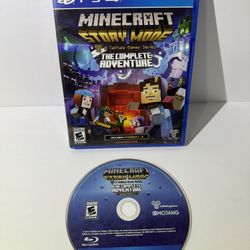 Minecraft Story Mode The Complete Adventure PS4 Complete CIB Tested & Working