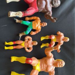 1984 WWE Hulk Hogan, Jake The Snake,  & Junkyard Dog Figures 