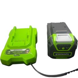 GREENWORKS [BAF724] GENUINE 40V MAX 4.0AH LITHIUM-ION BATTERY & CHARGER