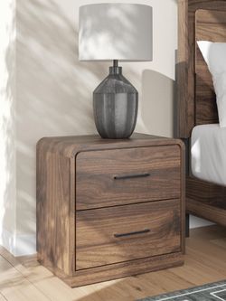 Hollinaze Walnut Brown Nightstand