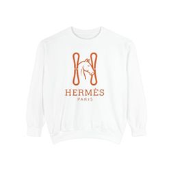 Equestrian Luxury Sweatshirt, H Design with Horse Reign, Horse Lover Gift,