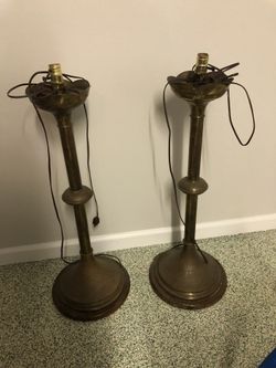 Pair of floor lamps