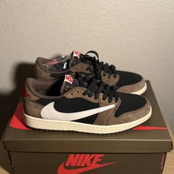 Nike Air Jordan 1 Low Travis Scott Mocha Size 10